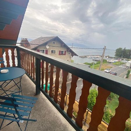 BORD DE LAC,2 chambres SUPERBE VUE LAC 5mn Evian Lugrin Extérieur photo